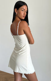 Motel Rocks Mevila Mini Dress In Ivory