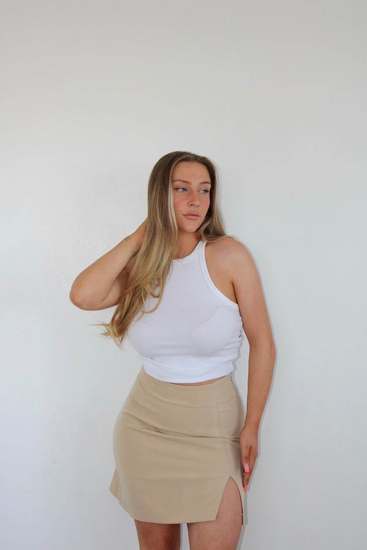 VERO MODA SHORT SKIRT IN CREAM