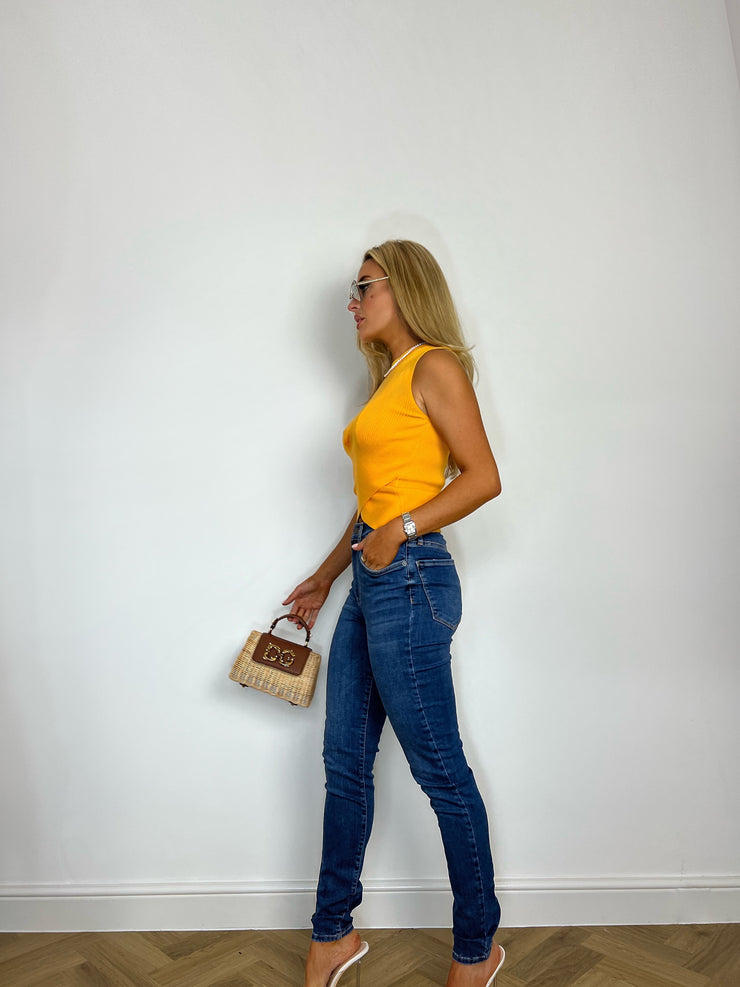 Y.A.S YELLOW KNIT TOP